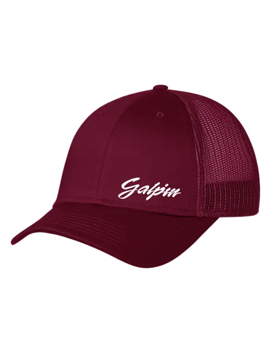 Maroon Mesh Trucker Cap Snap Back w/Galpin Ford Logo