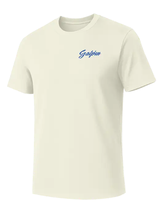 Allmade White Sand Organic Cotton Tee w/Galpin Ford Logo