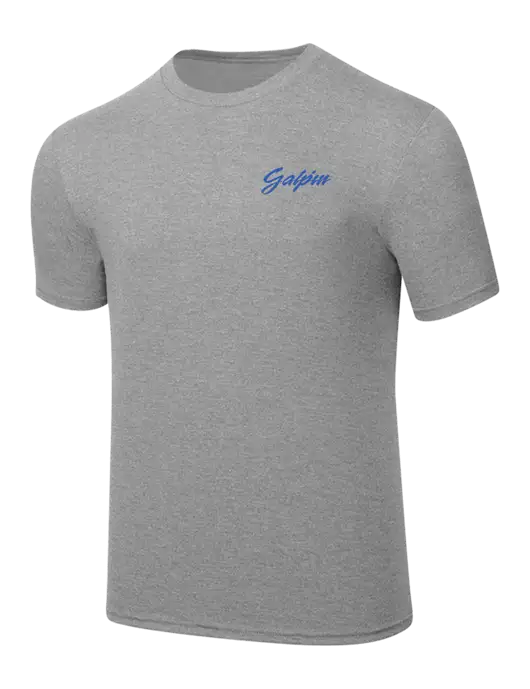 Simply Soft Heathered Light Grey 4.5oz  Poly/Combed Ring Spun Cotton T-Shirt w/Galpin Ford Logo