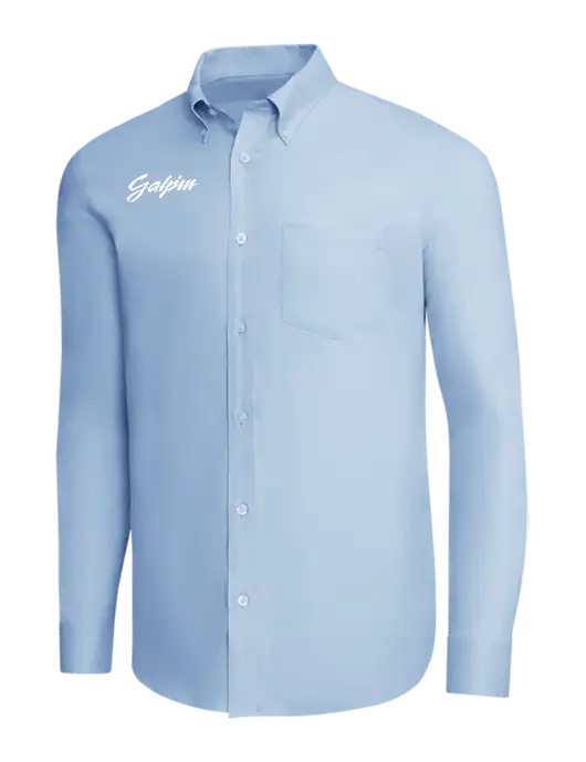 Brooks Brothers Light Blue Wrinkle-Free Stretch Pinpoint Shirt w/Galpin Ford Logo