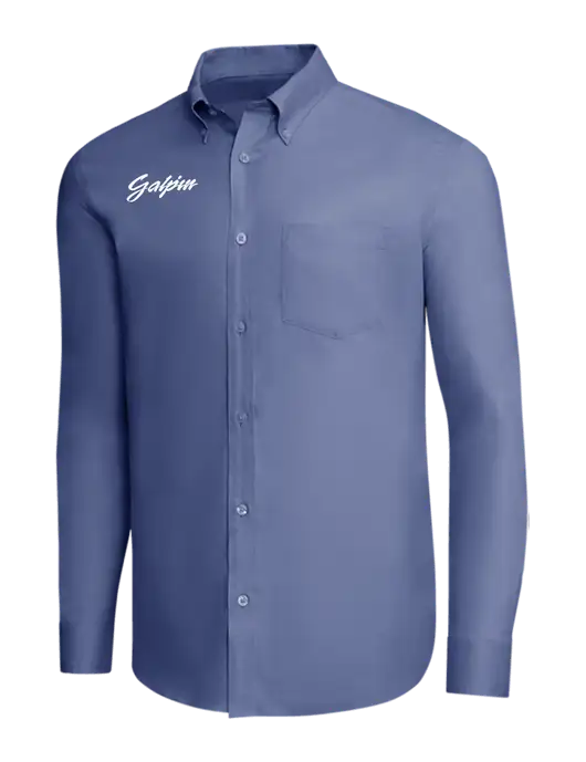 Brooks Brothers Light Navy Wrinkle-Free Stretch Pinpoint Shirt w/Galpin Ford Logo