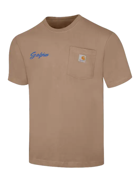 Carhartt Workwear Dark Tan Pocket Short Sleeve T-Shirt w/Galpin Ford Logo