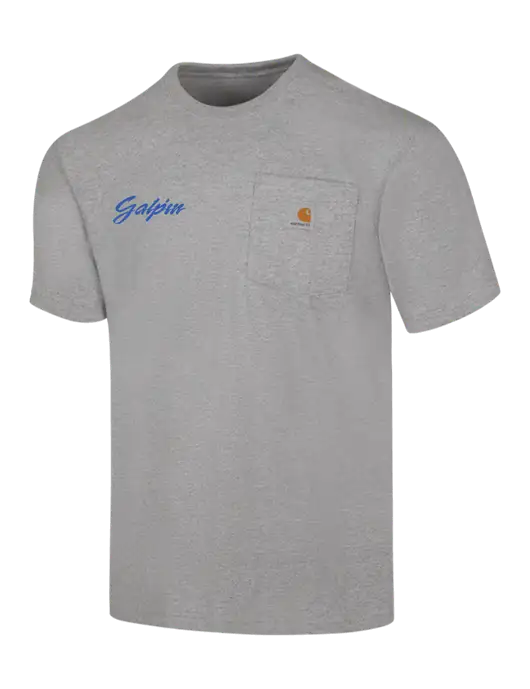 Carhartt Workwear Light Grey Heather Pocket Short Sleeve T-Shirt w/Galpin Ford Logo