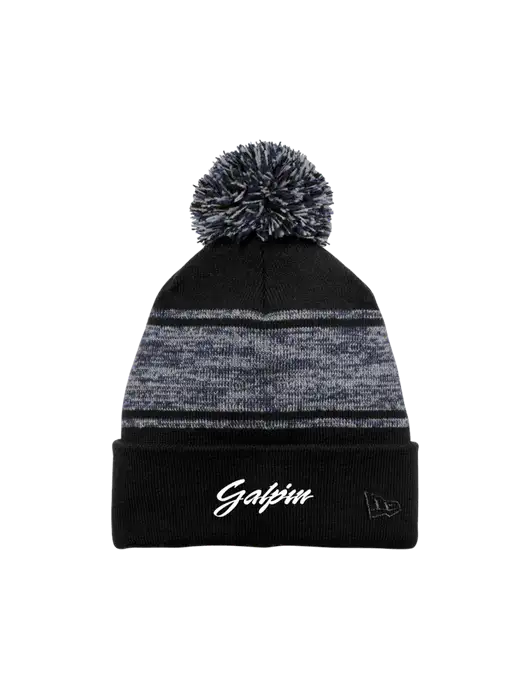 New Era Black/Navy Knit Chilled Pom Beanie w/Galpin Ford Logo