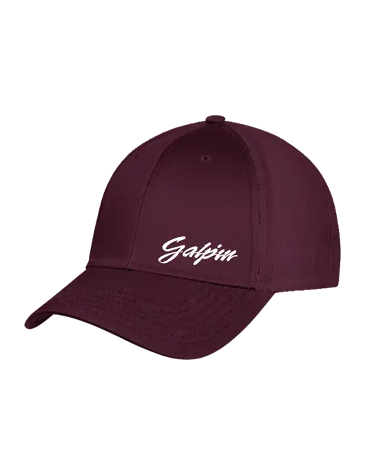 Maroon Mesh with Maroon Stitching on Bill Trucker Cap Snap Back w/Galpin Ford Logo