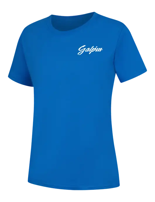 Womens Royal Blue Core Blend Tee w/Galpin Ford Logo
