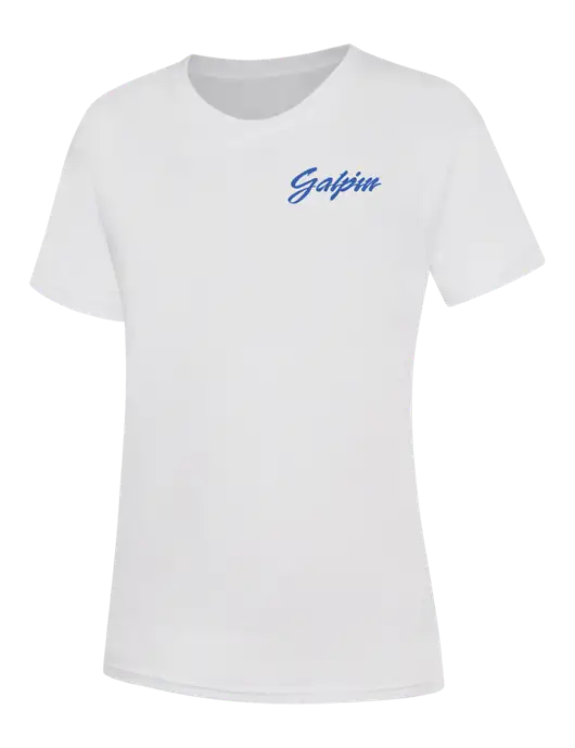 Womens White Core Blend Tee w/Galpin Ford Logo