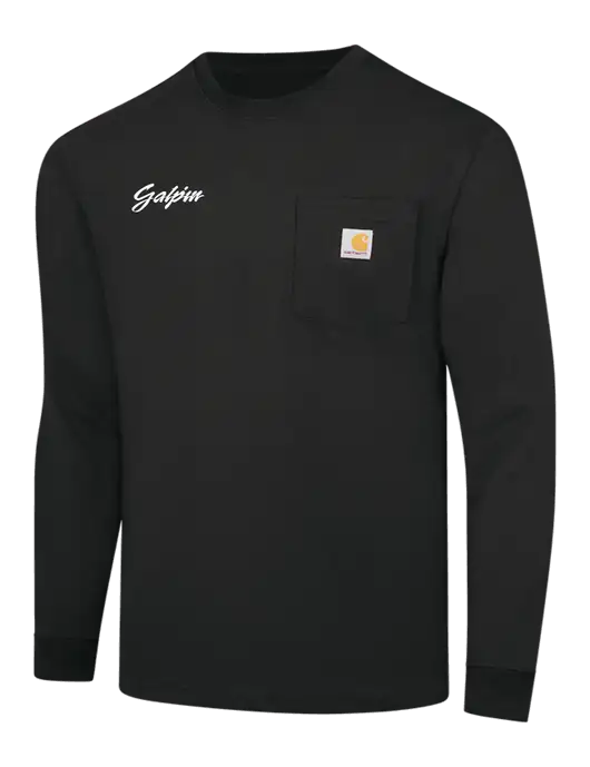 Carhartt Black Workwear Pocket Long Sleeve T-Shirt w/Galpin Ford Logo