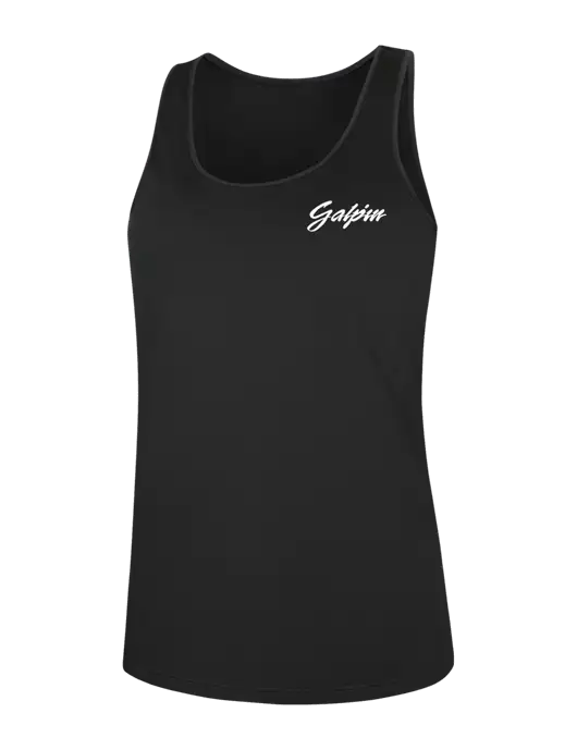 Womens Black PosiCharge Competitor Racerback Tank w/Galpin Ford Logo