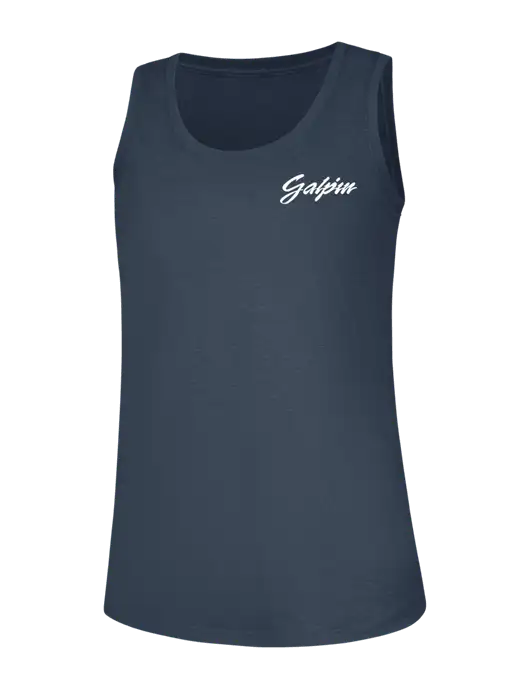 Womens Navy Frost Perfect Tri Racerback Tank w/Galpin Ford Logo