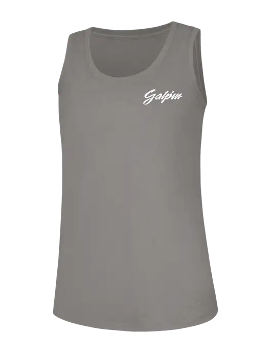 Womens Light Grey Frost Perfect Tri Racerback Tank w/Galpin Ford Logo