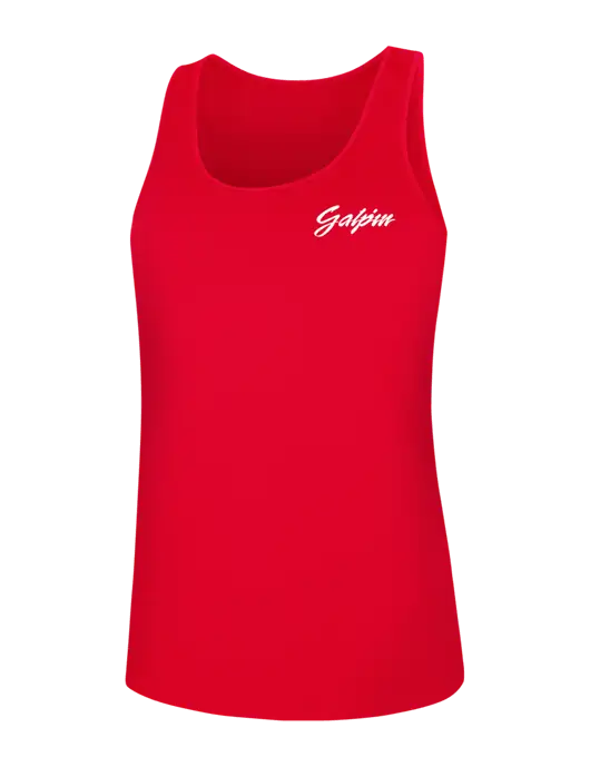 Womens Red PosiCharge Competitor Racerback Tank w/Galpin Ford Logo