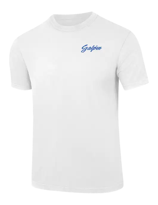 Comfort Colors 6.1 oz White Heavyweight Ring Spun T-Shirt w/Galpin Ford Logo
