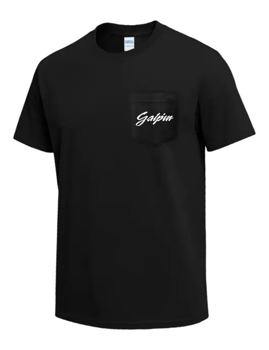 Black Heavyweight 6.1 oz Pocket T-Shirt w/Galpin Ford Logo