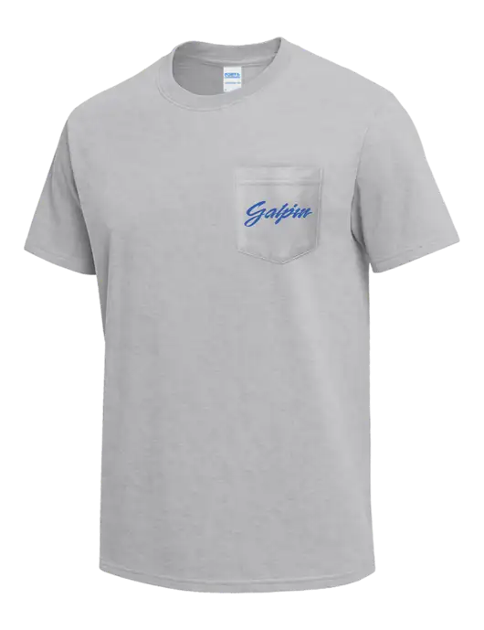 Light Grey Heather Heavyweight 6.1 oz Pocket T-Shirt w/Galpin Ford Logo