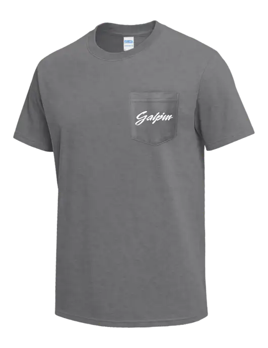 Medium Grey Heather Heavyweight 6.1 oz Pocket T-Shirt w/Galpin Ford Logo