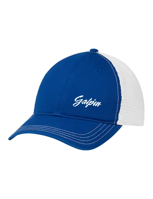 Richardson 111 Garment Washed Trucker Cap Royal w/White Mesh w/Galpin Ford Logo