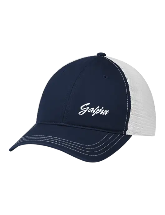 Richardson 111 Garment Washed Trucker Cap Navy w/White Mesh w/Galpin Ford Logo
