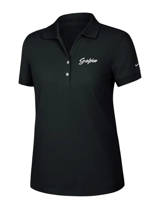 Nike Womens Dri-FIT Classic Black Polo w/Galpin Ford Logo