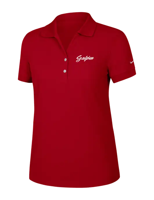 Nike Womens Dri-FIT Classic Red Polo w/Galpin Ford Logo