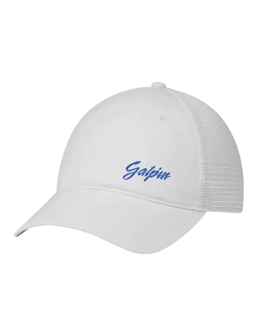 Richardson 111 Garment Washed Trucker Cap White w/White Mesh w/Galpin Ford Logo