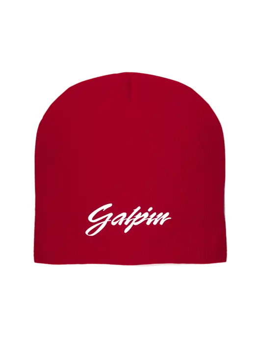Solid Red Element Knit Beanie w/Galpin Ford Logo