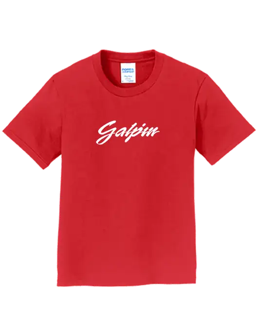 Youth Ring Spun Bright Red 4.5 oz T-Shirt w/Galpin Ford Logo