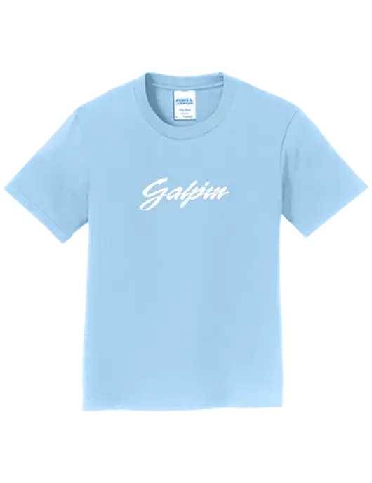 Youth Ring Spun Light Blue 4.5 oz T-Shirt w/Galpin Ford Logo