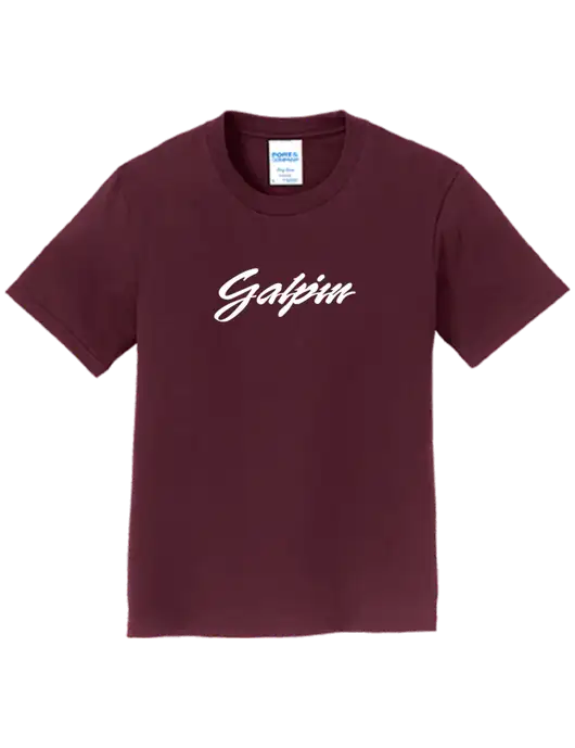 Youth Ring Spun Maroon 4.5 oz T-Shirt w/Galpin Ford Logo